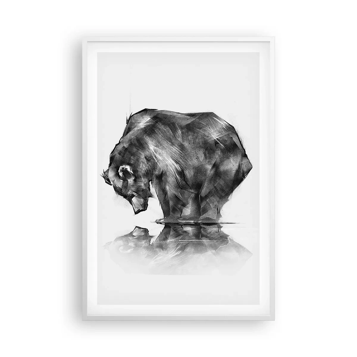 Póster en marco blanco - Es bueno ver a alguien cercano - 61x91 cm