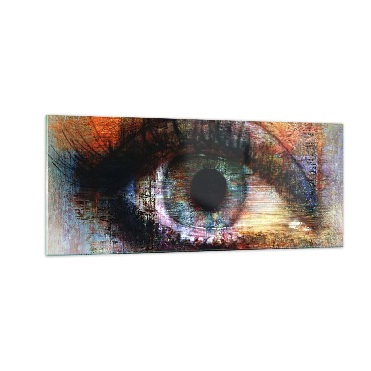 Cuadro sobre vidrio - Impresiones sobre Vidrio - Puedes mirar en el alma - 100x40 cm