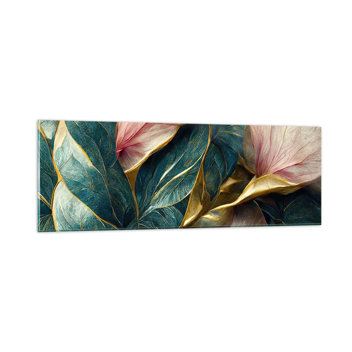 Cuadro sobre vidrio - Impresiones sobre Vidrio - Elegancia y estilo naturales - 90x30 cm