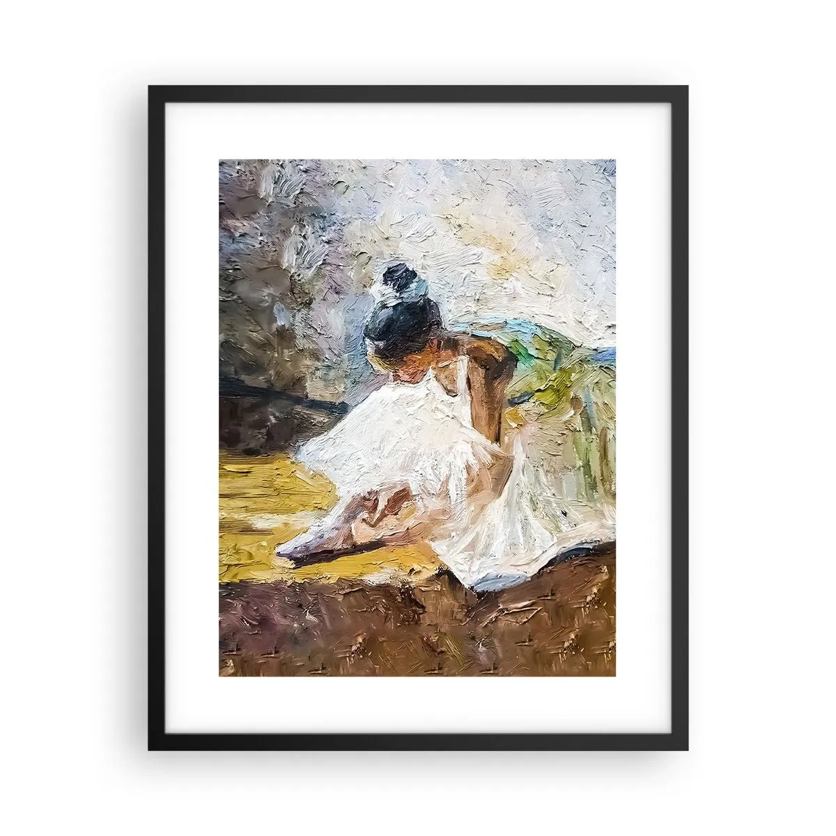 Póster en marco negro - De un cuadro de Degas - 40x50 cm