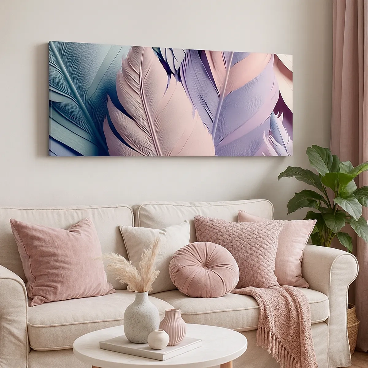 Cuadro sobre lienzo - Impresión de Imagen - Pájaro chic - 30x30 cm