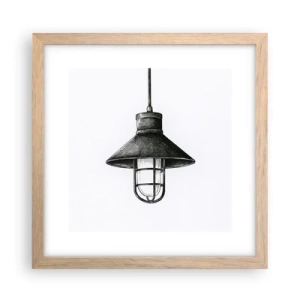 Póster en marco roble claro - Como hace años... - 30x30 cm