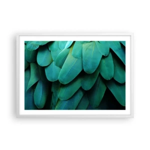 Póster en marco blanco - La precisión de la naturaleza  - 70x50 cm