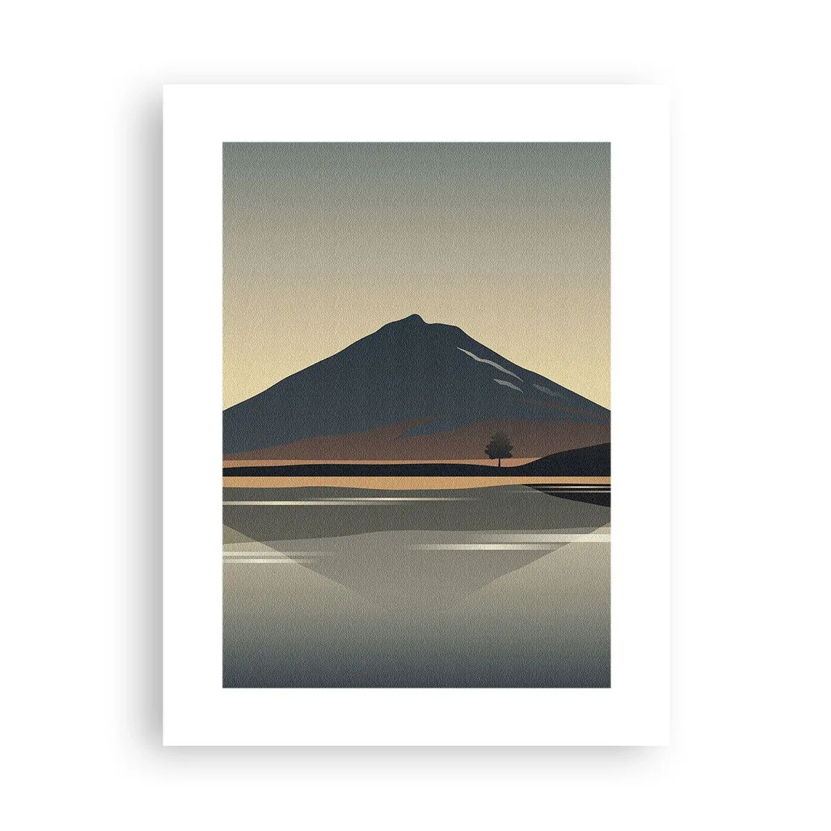 Póster - Reflejo de espejo - 30x40 cm