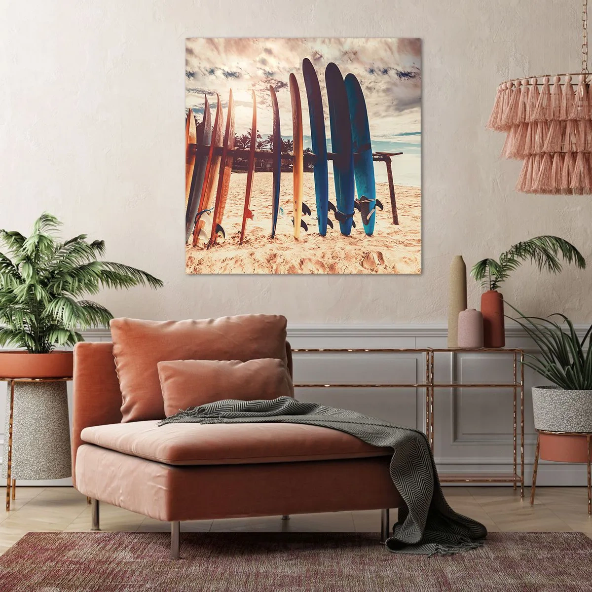 Cuadro sobre lienzo - Impresión de Imagen - Buenas noches, hasta mañana - 60x60 cm