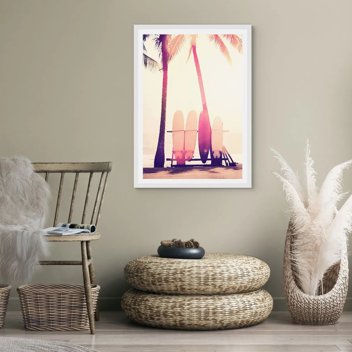 Póster en marco blanco - Va a ser un gran día - 61x91 cm