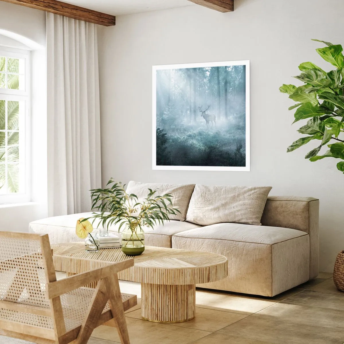 Póster - Ronda matutina por la finca - 30x30 cm