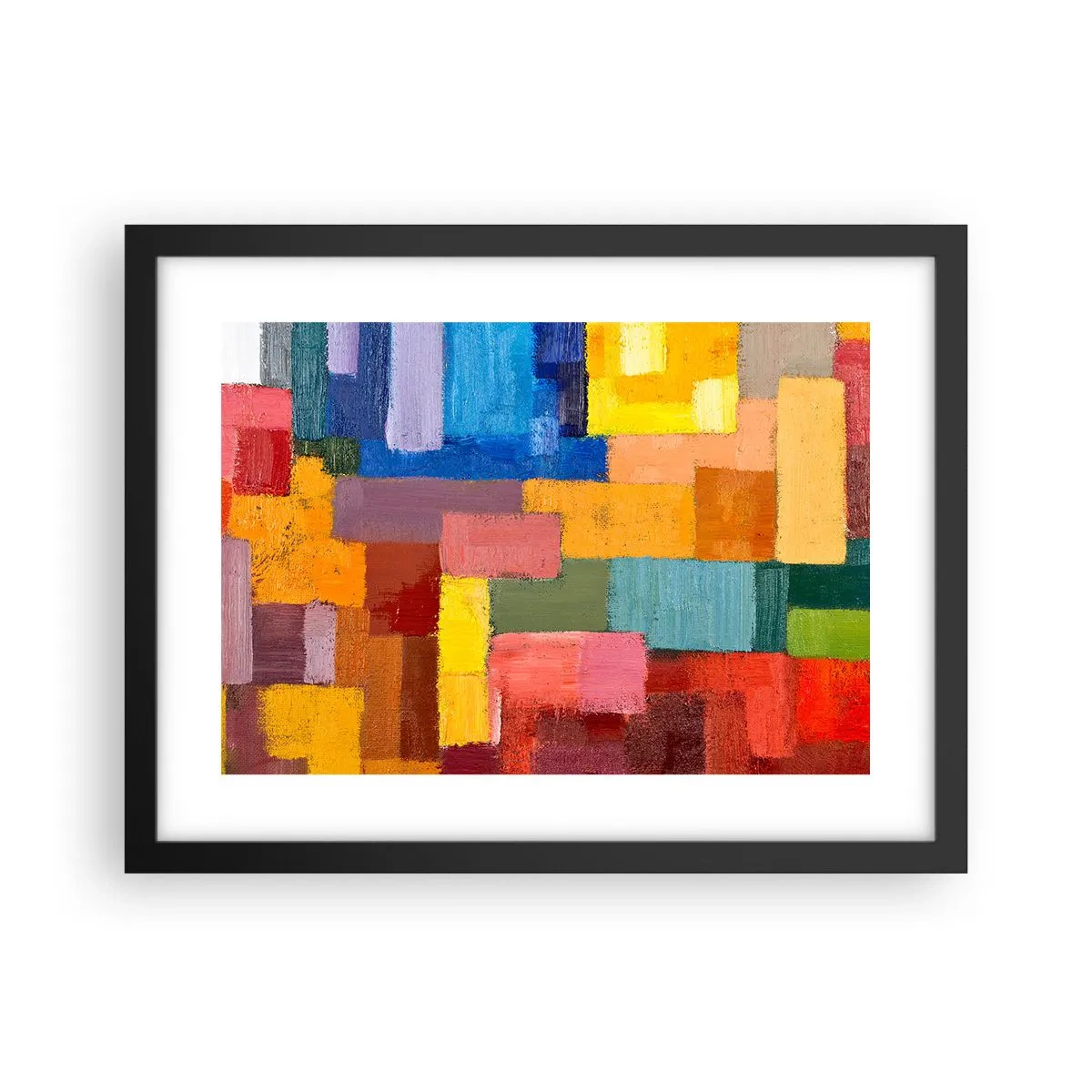 Póster en marco negro - Cada una diferente, todas coloridas - 40x30 cm