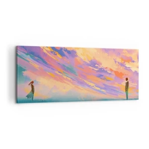 Cuadro sobre lienzo - Impresión de Imagen - Fuerza de atracción - 100x40 cm