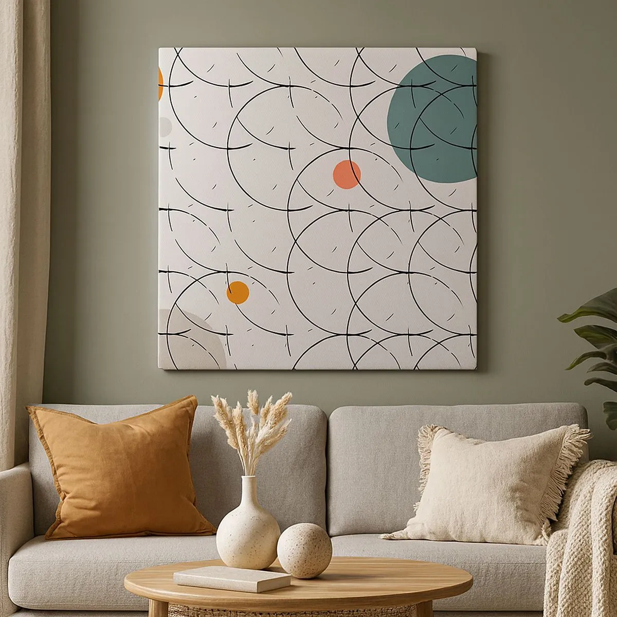 Cuadro sobre lienzo - Impresión de Imagen - Con espíritu pop-art - 30x30 cm