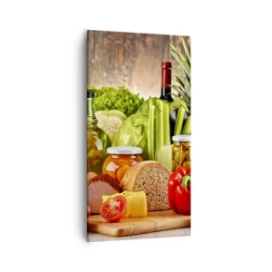 Cuadro sobre lienzo - Impresión de Imagen - La mesa está lista - 55x100 cm