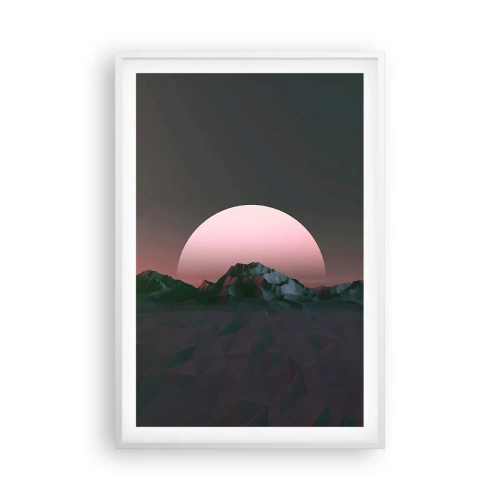 Póster en marco blanco - En una galaxia muy muy lejana - 61x91 cm