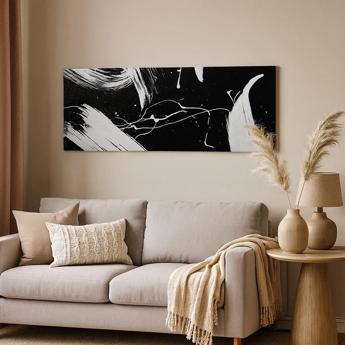 Cuadro sobre lienzo - Impresión de Imagen - Rompiendo la oscuridad - 30x30 cm