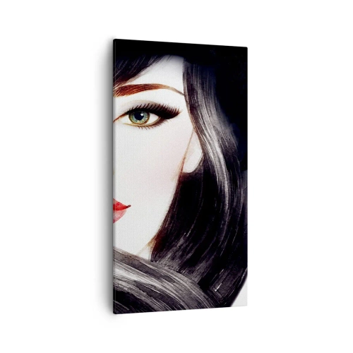 Cuadro sobre lienzo - Impresión de Imagen - Mirada de zafiro - 55x100 cm