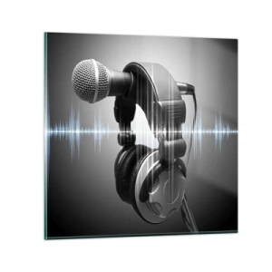 Cuadro sobre vidrio - Impresiones sobre Vidrio - Todavía se puede escuchar el canto - 30x30 cm