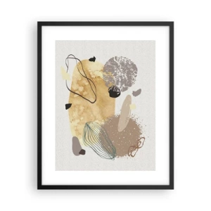 Póster en marco negro - Plumología aplicada - 40x50 cm