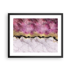 Póster en marco negro - En la frontera - 50x40 cm