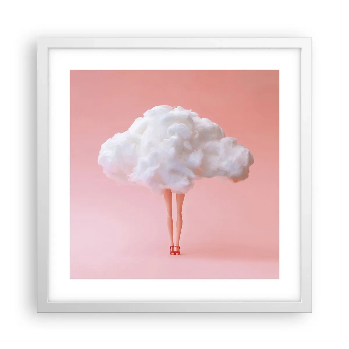 Póster en marco blanco - Dulce promesa - 40x40 cm