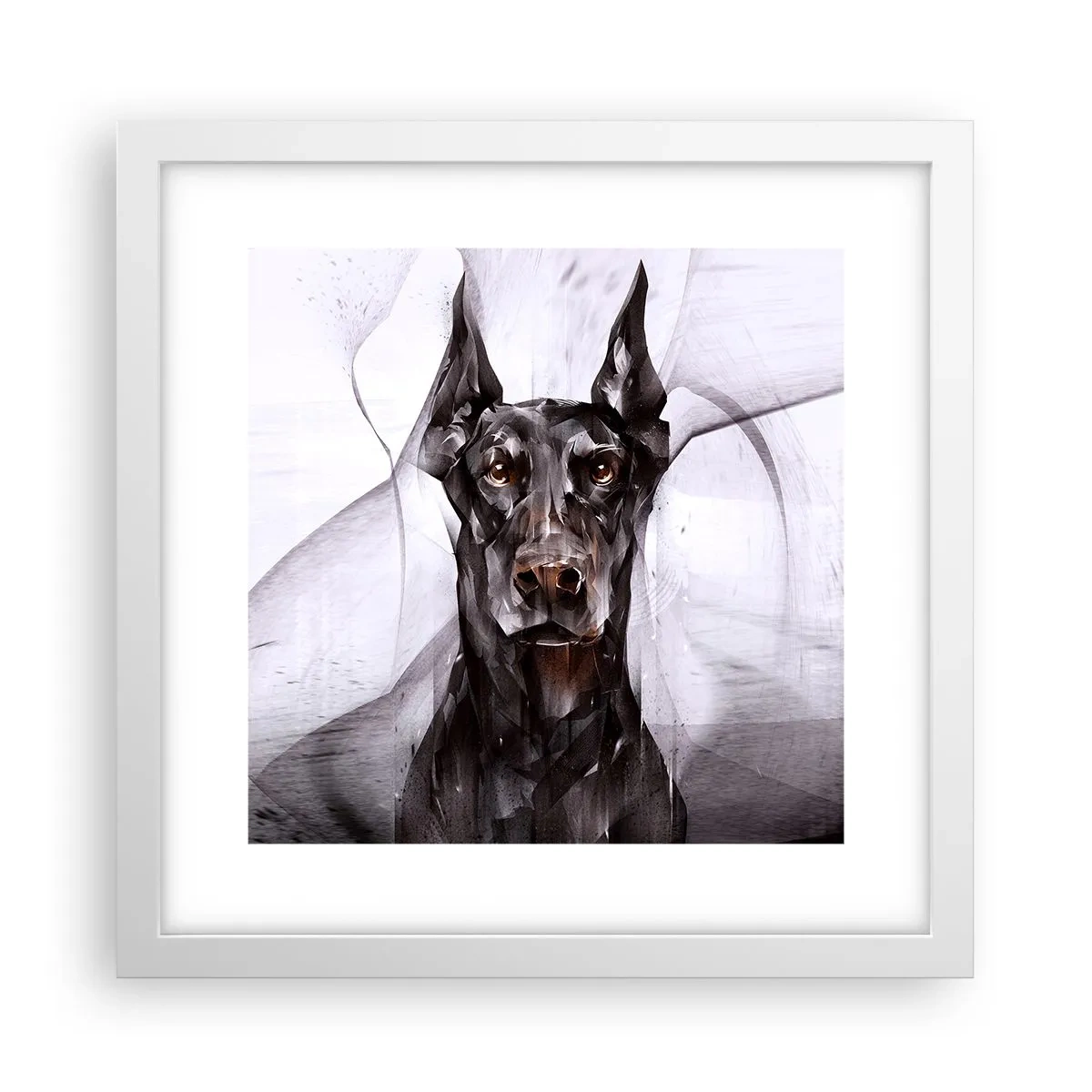 Póster en marco blanco - Nacido noble - 30x30 cm