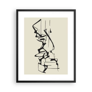 Póster en marco negro - Tal vez sea un paisaje - 40x50 cm