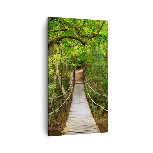 Cuadro sobre lienzo - Impresión de Imagen - Porque la vid crece en el jardín - 45x80 cm