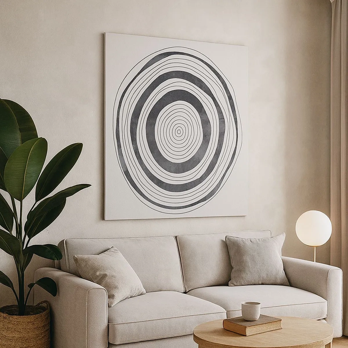 Cuadro sobre lienzo - Impresión de Imagen - Lo importante es lo que hay entre medias - 30x30 cm