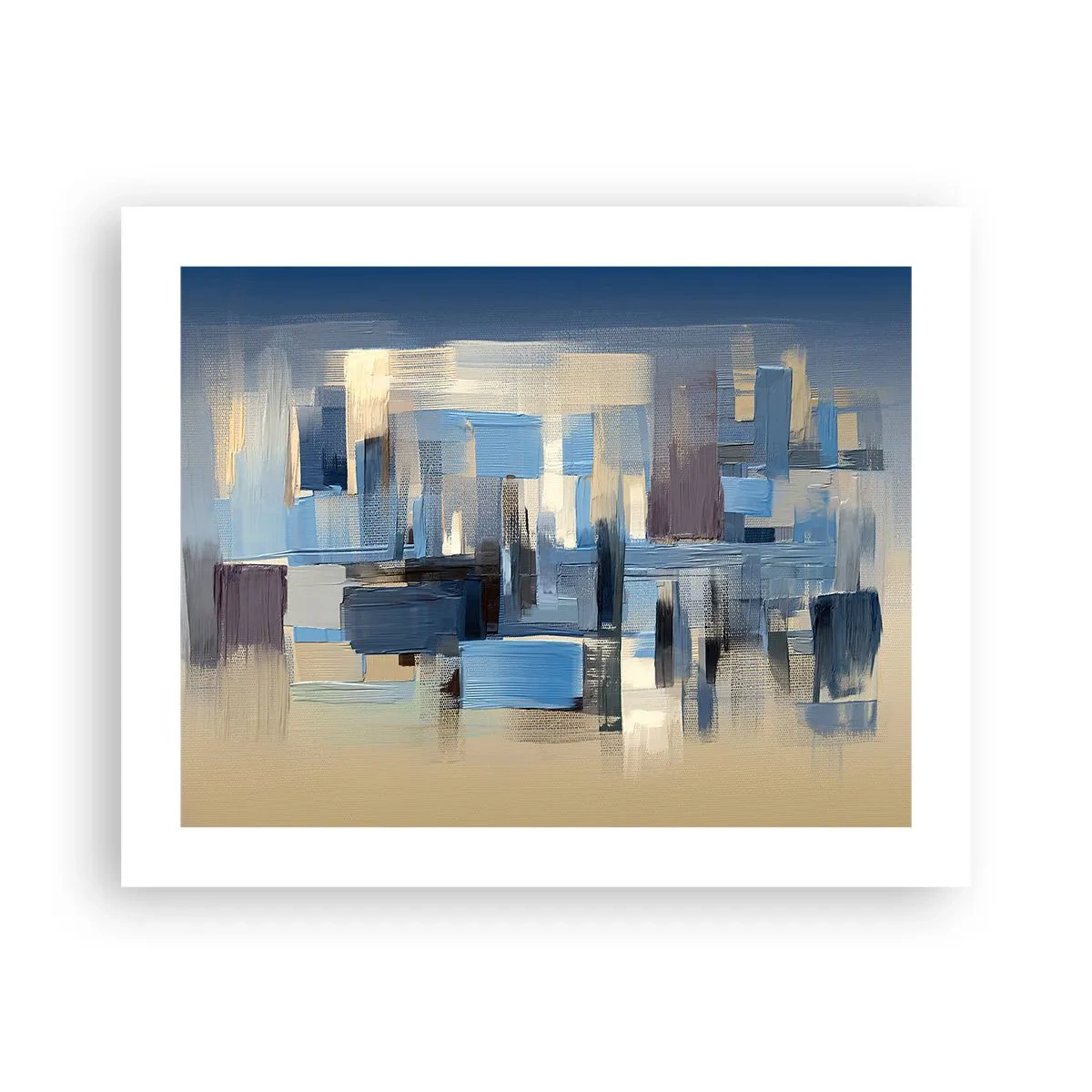 Póster - Construcción azul - 50x40 cm