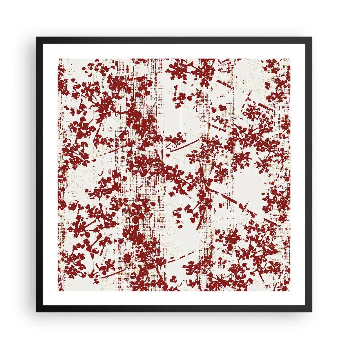 Póster en marco negro - Como un viejo percal - 60x60 cm