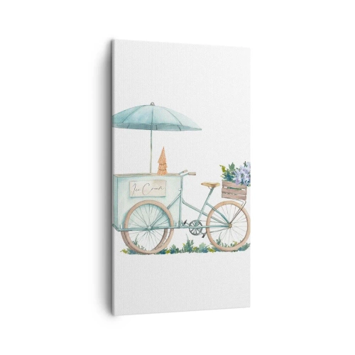 Cuadro sobre lienzo - Impresión de Imagen - Dulce recuerdo del verano - 45x80 cm