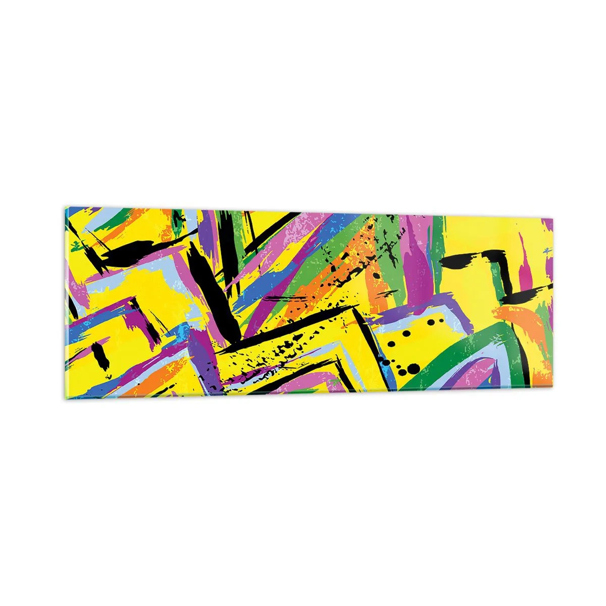 Cuadro sobre vidrio - Impresiones sobre Vidrio - Grita de alegría - 90x30 cm