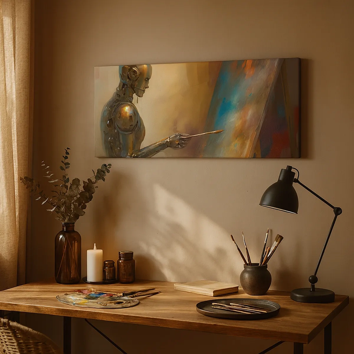 Cuadro sobre lienzo - Impresión de Imagen - Arte del futuro - 30x30 cm