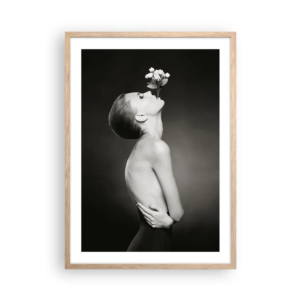 Póster en marco roble claro - Elegancia excéntrica - 50x70 cm