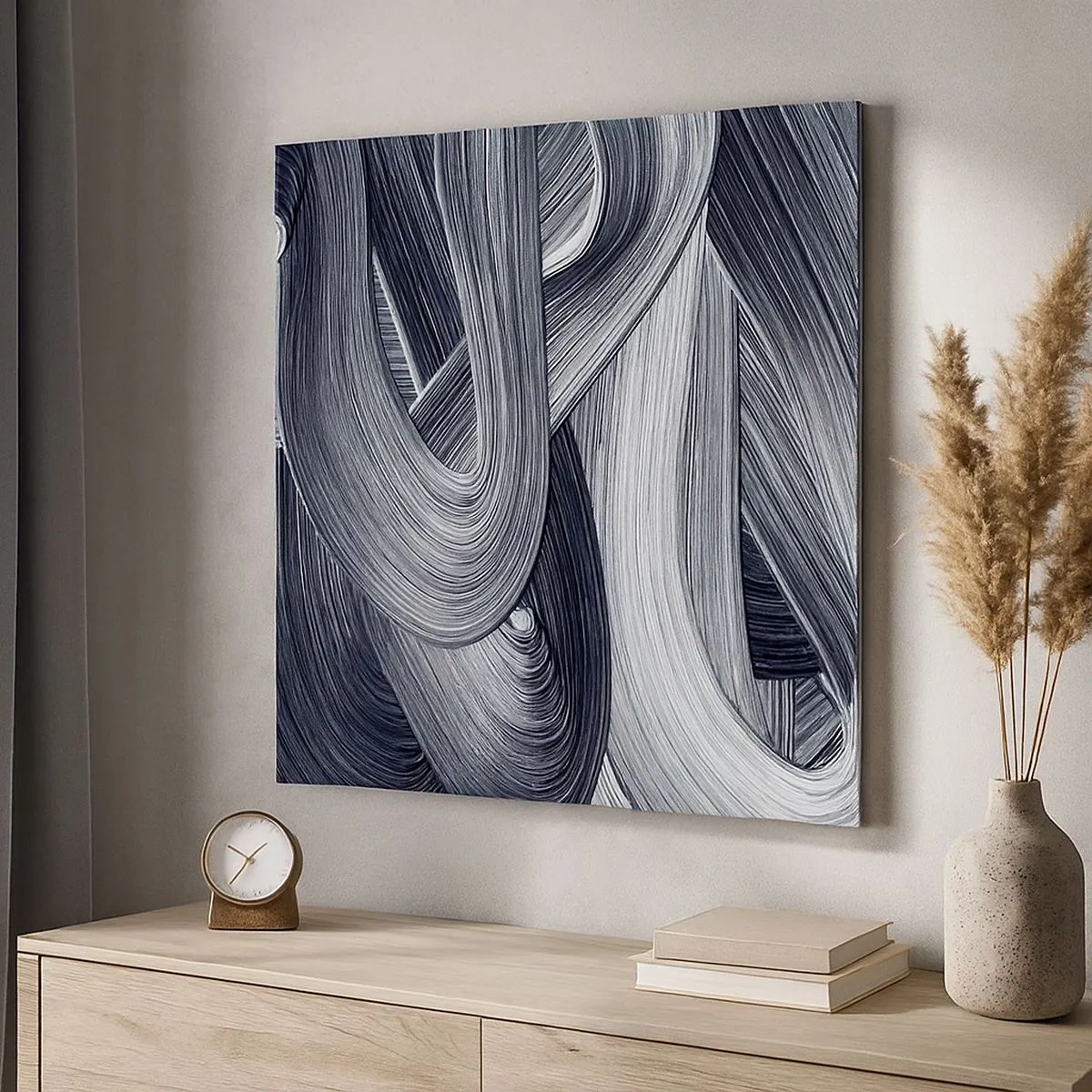 Cuadro sobre lienzo - Impresión de Imagen - La fluidez de la realidad - 30x30 cm