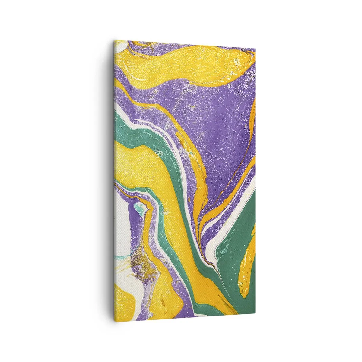 Cuadro sobre lienzo - Impresión de Imagen - Olas de color - 45x80 cm