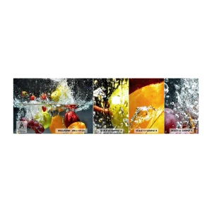 Muestra de fotomural autoadhesivo Deluxe Sticker - Refresco afrutado - Fruta, Agua, Cocina - 100x30 cm