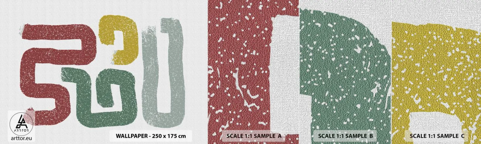 Muestra de fotomural Premium Canvas - En un idioma desconocido - Pedazo, Minimalismo, Rodando - 100x30 cm