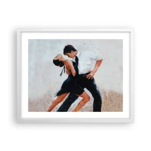 Póster en marco blanco - El tango de mis sueños - 50x40 cm