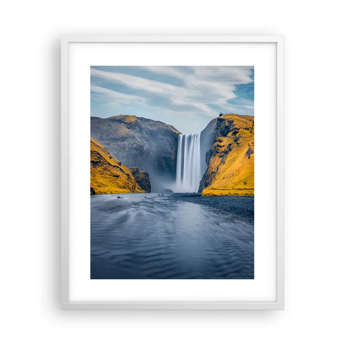 Póster en marco blanco - Duración eterna, movimiento eterno - 40x50 cm