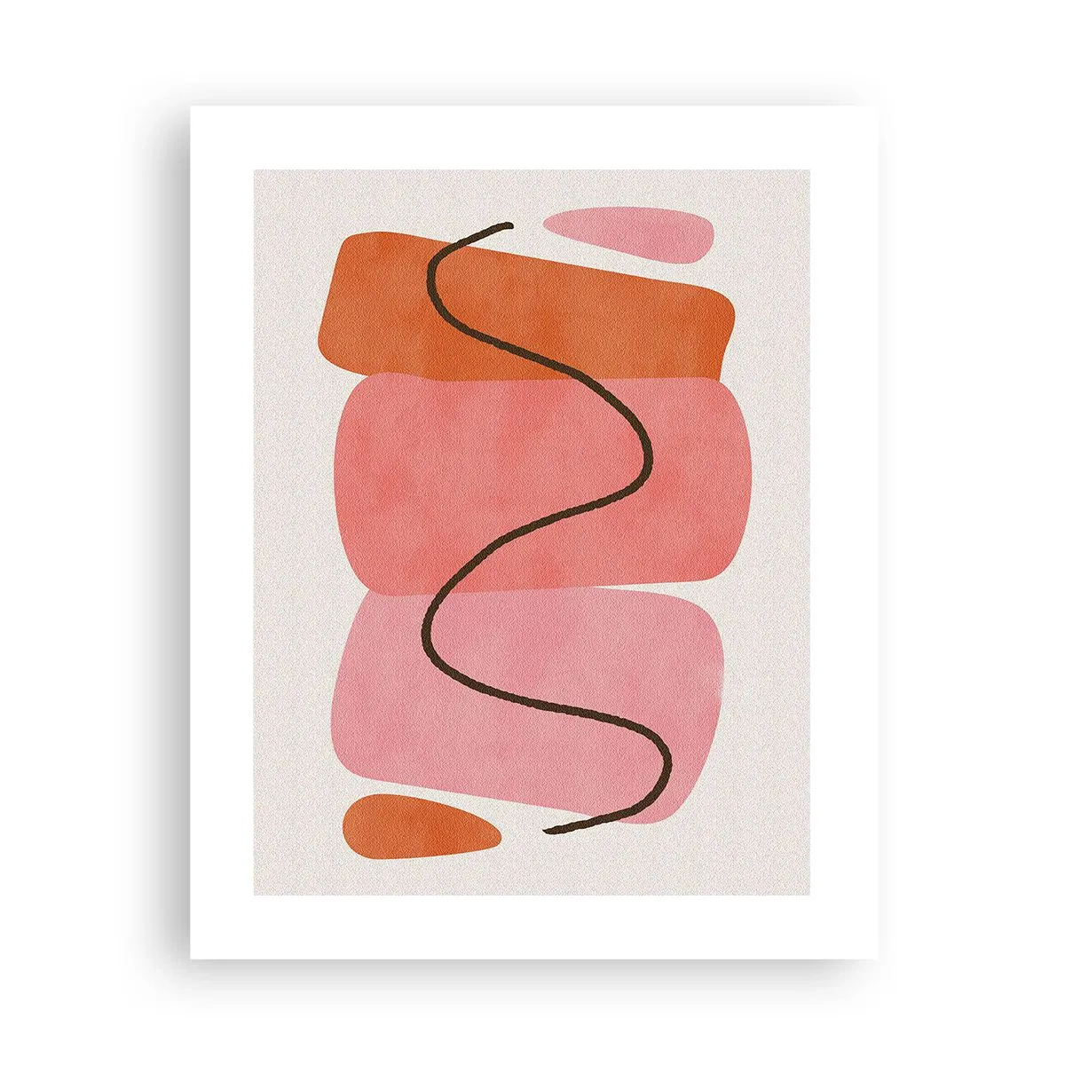 Póster - Suave movimiento de formas - 40x50 cm