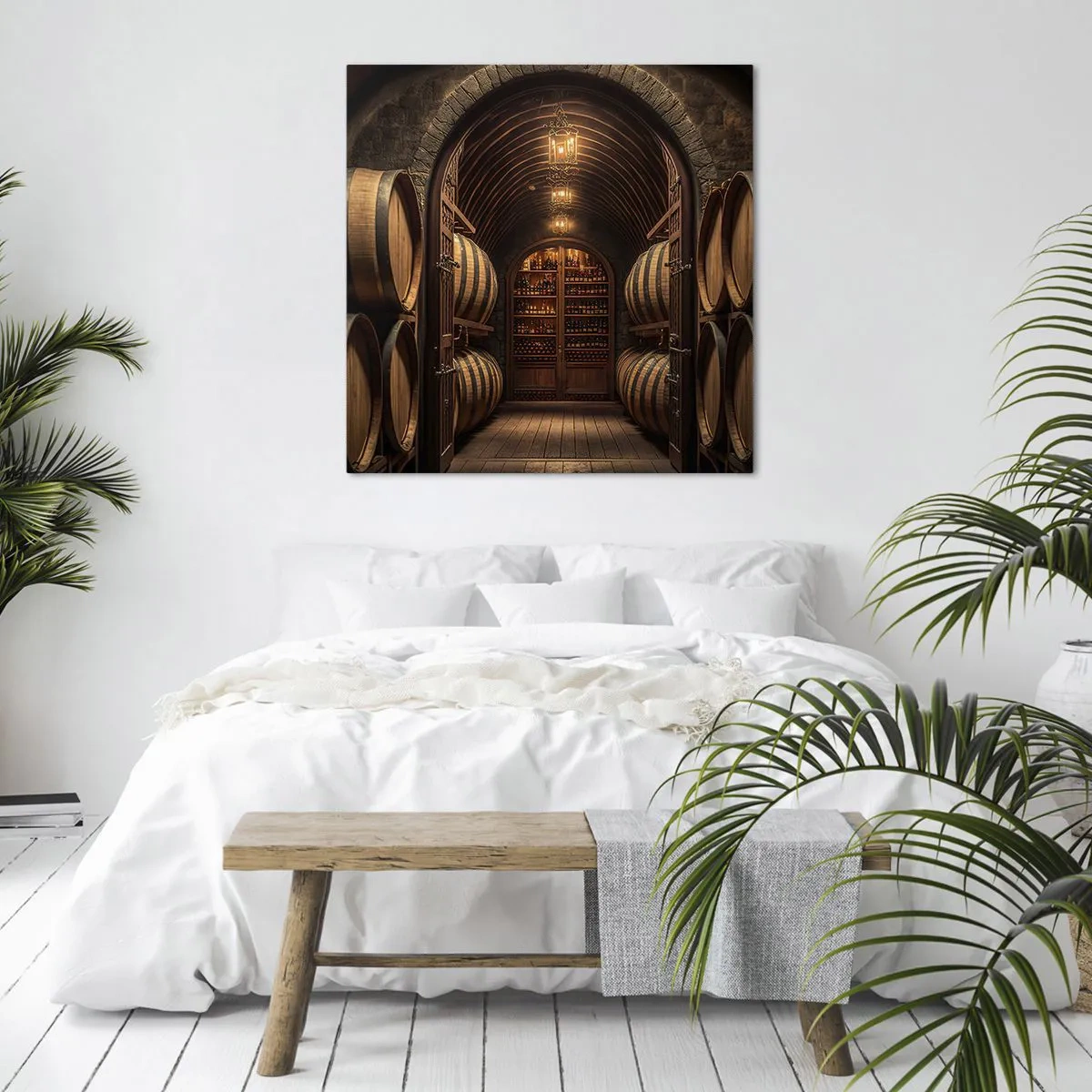 Cuadro sobre lienzo - Impresión de Imagen - Sótano atmosférico - 50x50 cm