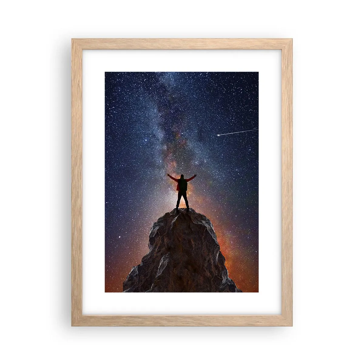 Póster en marco roble claro - ¡El poder está conmigo! - 30x40 cm