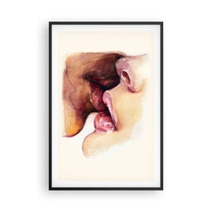 Póster en marco negro - Como la noche y el día, la tierra y el cielo - 61x91 cm