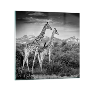 Cuadro sobre vidrio - Impresiones sobre Vidrio - La clase alta de África - 30x30 cm