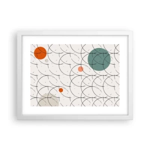 Póster en marco blanco - Con espíritu pop-art - 40x30 cm