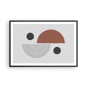 Póster en marco negro - La perfección del círculo - 91x61 cm