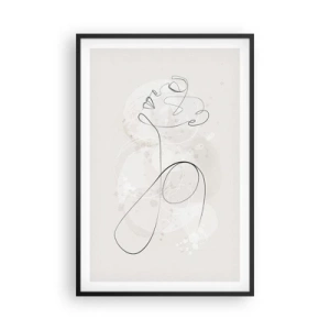 Póster en marco negro - La espiral de la belleza - 61x91 cm
