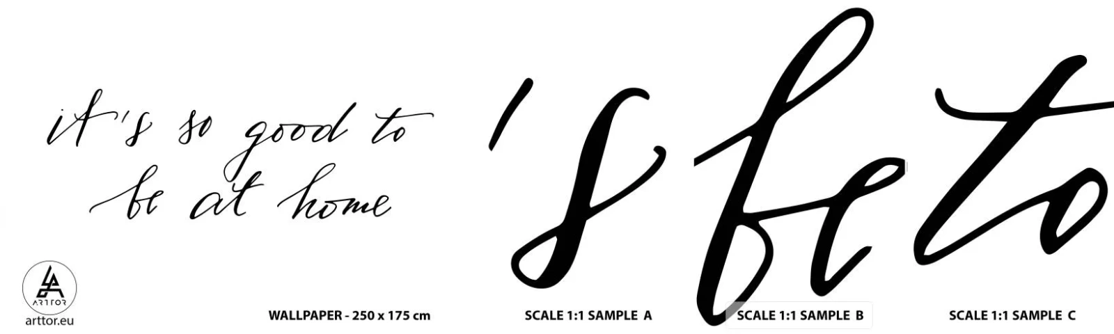 Muestra de fotomural autoadhesivo Deluxe Sticker - Toda la verdad - Tipografía, Afirmación, Máxima - 100x30 cm