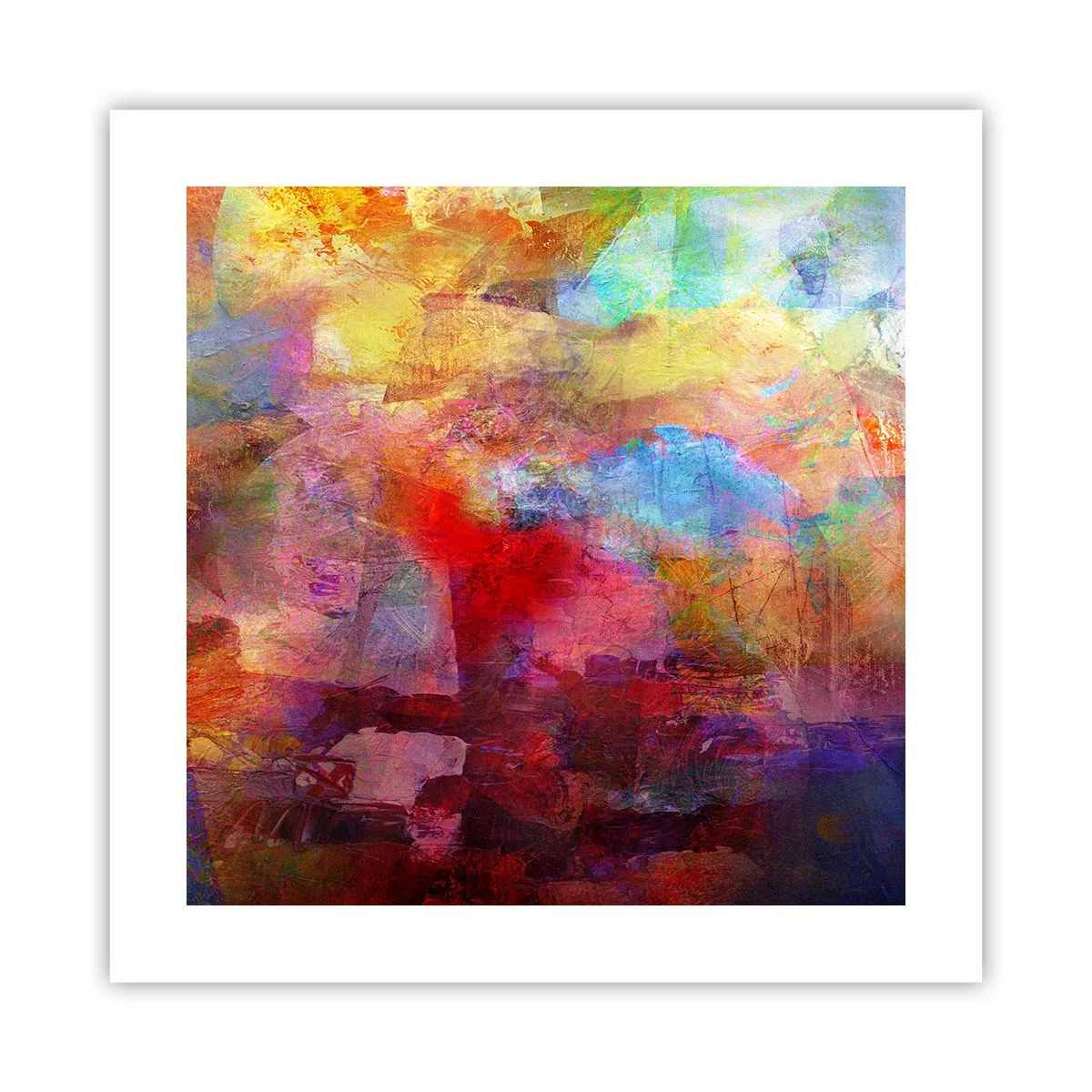 Póster - Mira dentro del arco iris - 40x40 cm