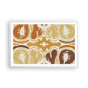 Póster en marco blanco - Abstracción sentimental - 91x61 cm