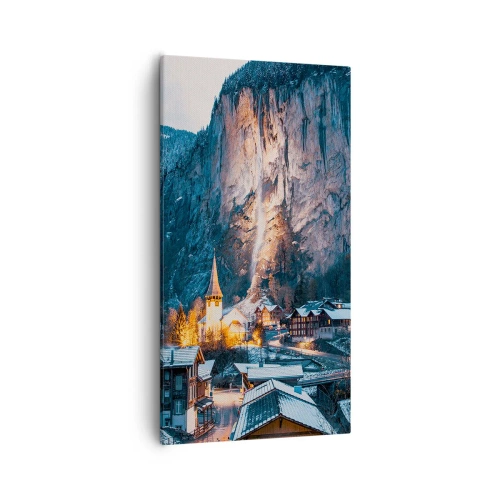 Cuadro sobre lienzo - Impresión de Imagen - El espíritu luminoso del invierno - 55x100 cm